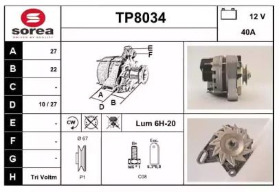 Генератор SNRA TP8034