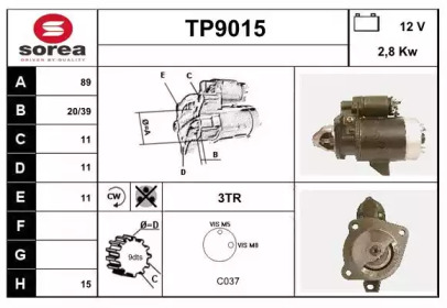 Стартер SNRA TP9015