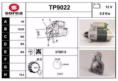 Стартер SNRA TP9022