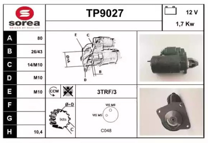 Стартер SNRA TP9027