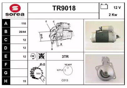 Стартер SNRA TR9018