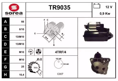 Стартер SNRA TR9035