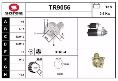 Стартер SNRA TR9056