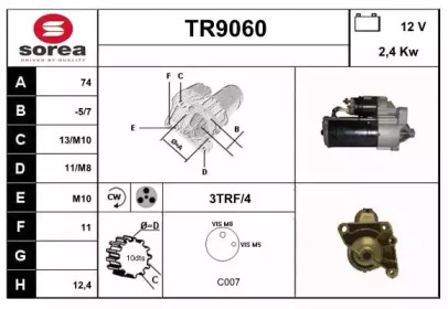 Стартер SNRA TR9060