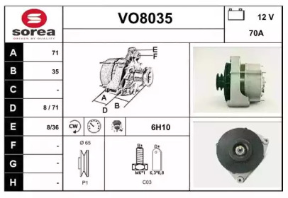 Генератор SNRA VO8035