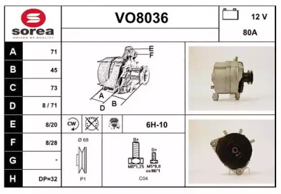 Генератор SNRA VO8036