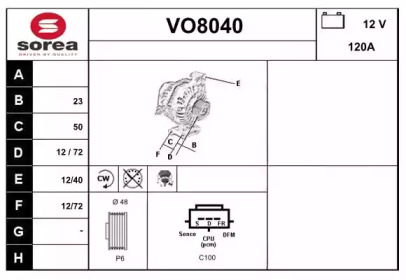 Генератор SNRA VO8040