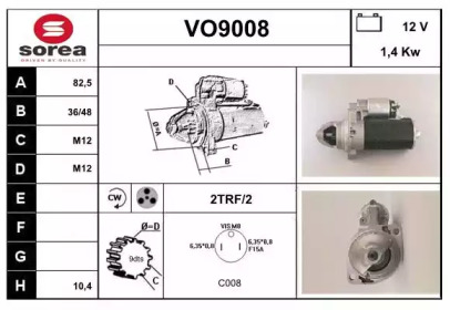 Стартер SNRA VO9008