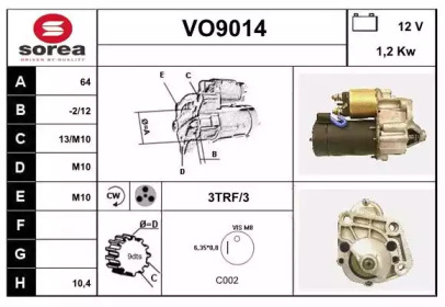 Стартер SNRA VO9014