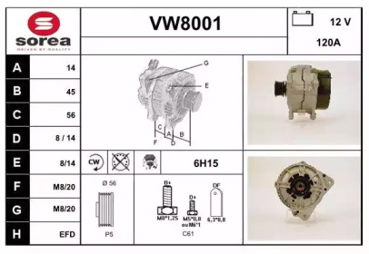  SNRA VW8001