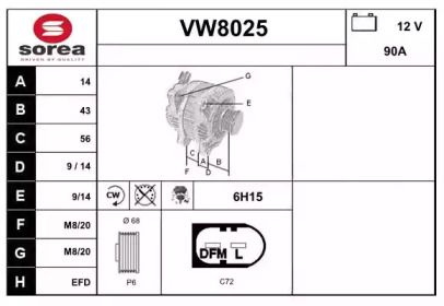  SNRA VW8025