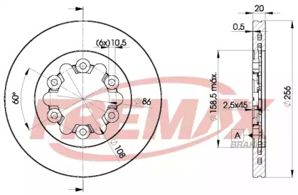 Тормозной диск FREMAX BD-0001