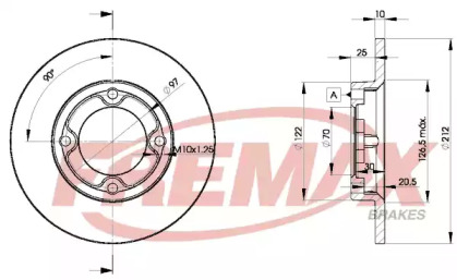 Тормозной диск FREMAX BD-0003