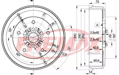 Тормозный барабан FREMAX BD-0010