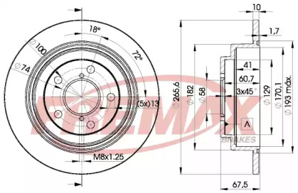 Тормозной диск FREMAX BD-0034