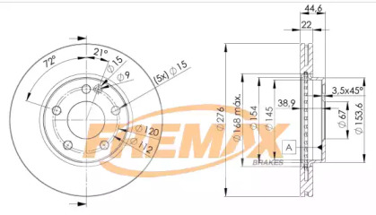 Тормозной диск FREMAX BD-0111