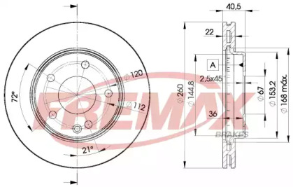 Тормозной диск FREMAX BD-0113