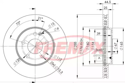 Тормозной диск FREMAX BD-0117