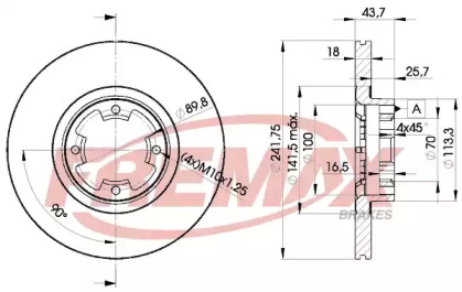 Тормозной диск FREMAX BD-0170