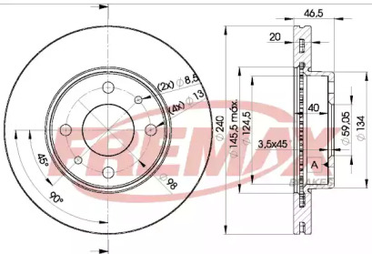 Тормозной диск FREMAX BD-0178