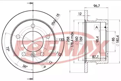 Тормозной диск FREMAX BD-0184