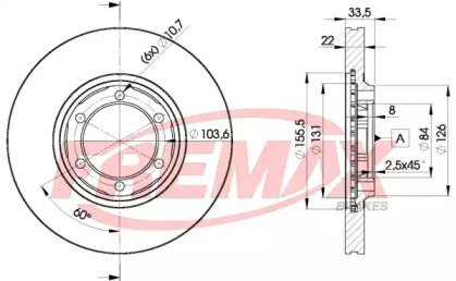 Тормозной диск FREMAX BD-0201