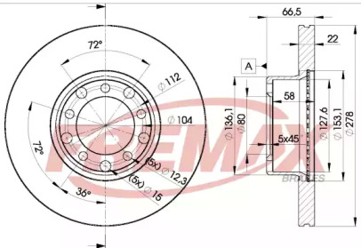 Тормозной диск FREMAX BD-0205