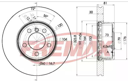 Тормозной диск FREMAX BD-0265