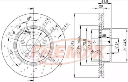 Тормозной диск FREMAX BD-0417