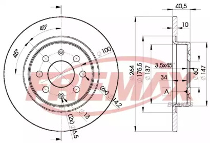 Тормозной диск FREMAX BD-0592