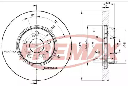 Тормозной диск FREMAX BD-0600