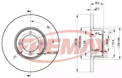 Тормозной диск FREMAX BD-0751