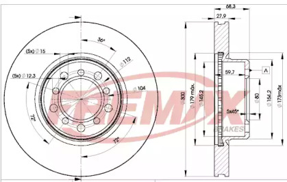 Тормозной диск FREMAX BD-0805