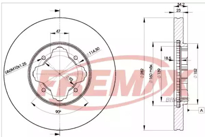 Тормозной диск FREMAX BD-0837