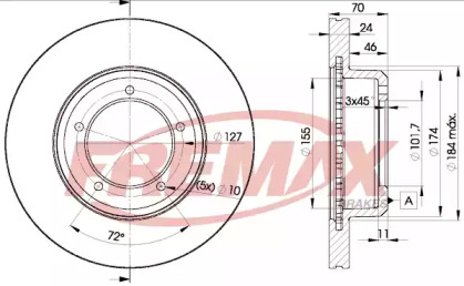 Тормозной диск FREMAX BD-0902