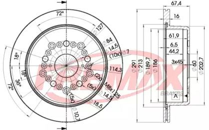 Тормозной диск FREMAX BD-1040