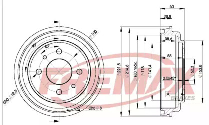 Тормозный барабан FREMAX BD-1103