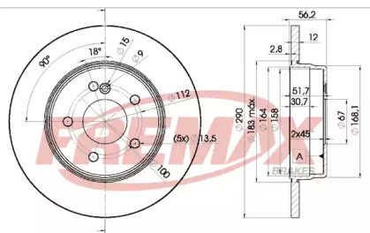 Тормозной диск FREMAX BD-1213