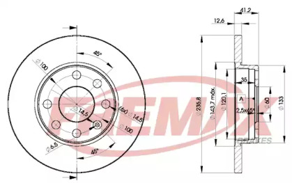 Тормозной диск FREMAX BD-1240