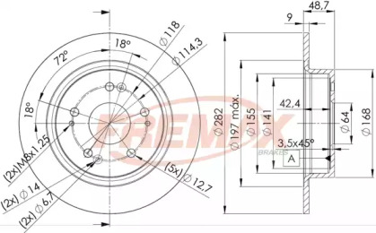 Тормозной диск FREMAX BD-1258