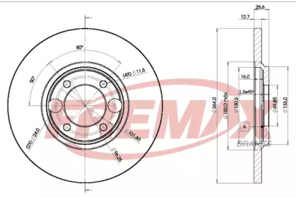 Тормозной диск FREMAX BD-1503