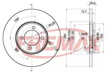 Тормозной диск FREMAX BD-1505