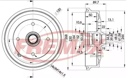 Тормозный барабан FREMAX BD-1514