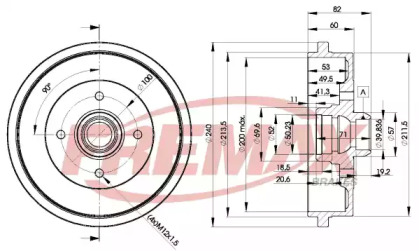 Тормозной барабан FREMAX BD-1516