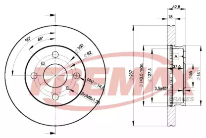 Тормозной диск FREMAX BD-1607