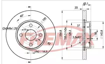 Тормозной диск FREMAX BD-2040