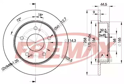 Тормозной диск FREMAX BD-2045