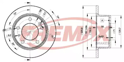 Тормозной диск FREMAX BD-2062