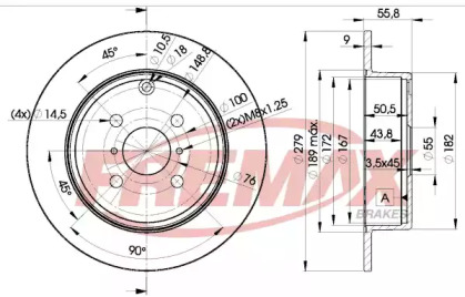 Тормозной диск FREMAX BD-2081