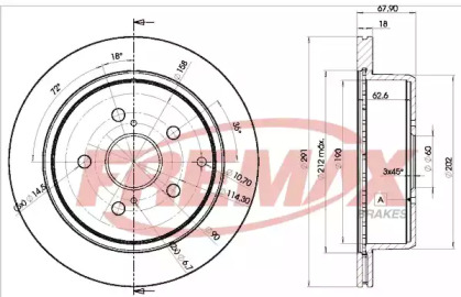 Тормозной диск FREMAX BD-2082